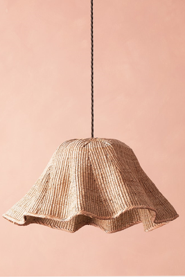Wonky Wave Natural Basket Pendant Shade from Pooky