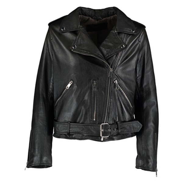 Black Leather Biker Jacket