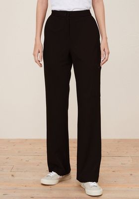 Stretch Tailored Straight-Leg Trousers from The White Company
