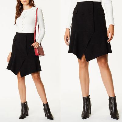 Wrap Front Asymmetric Skirt from Karen Millen