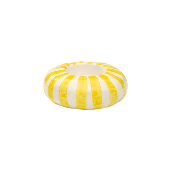 Yellow Candy Tea Light Holder from Anna & Nina