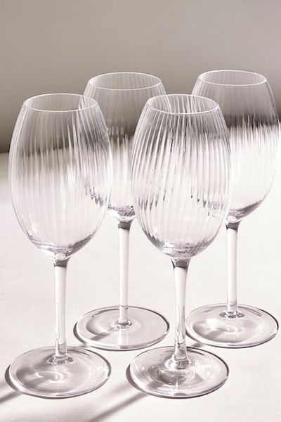 Clear Set of 4 Sienna Wine Glasses