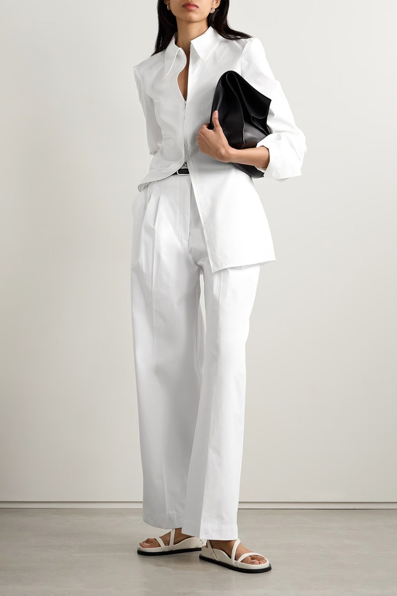 Pleated Linen Wide-Leg Pants, £310