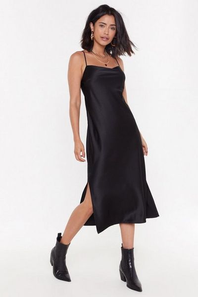 Let Your Love Flow Midi Slip Dress