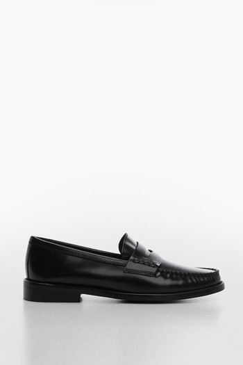 Leather Penny Loafers from Mango