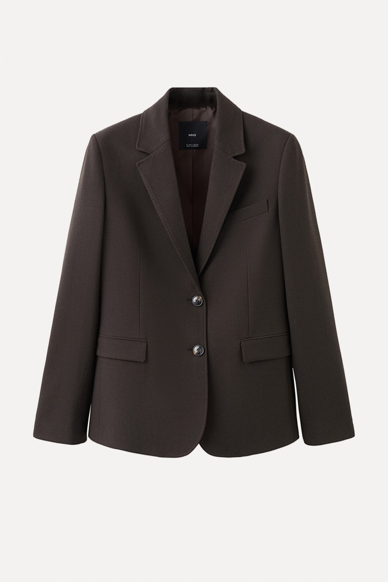 Straight-Fit Suit Blazer from Mango
