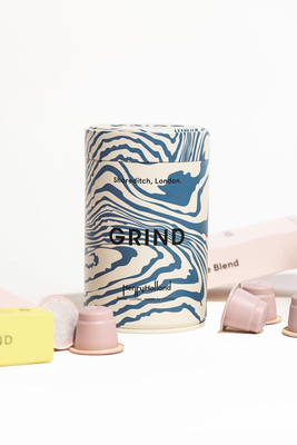 Tin & Coffee Pods from Grind x Henry Holland