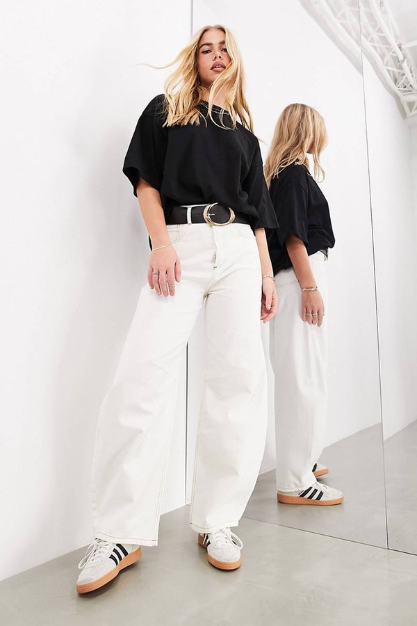 Sydney Denim High Waist Barrel Leg Jeans from ASOS EDITION