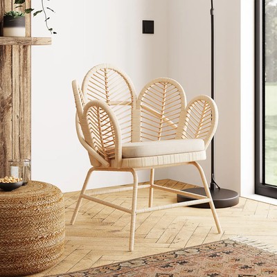 Flower Rattan Chair