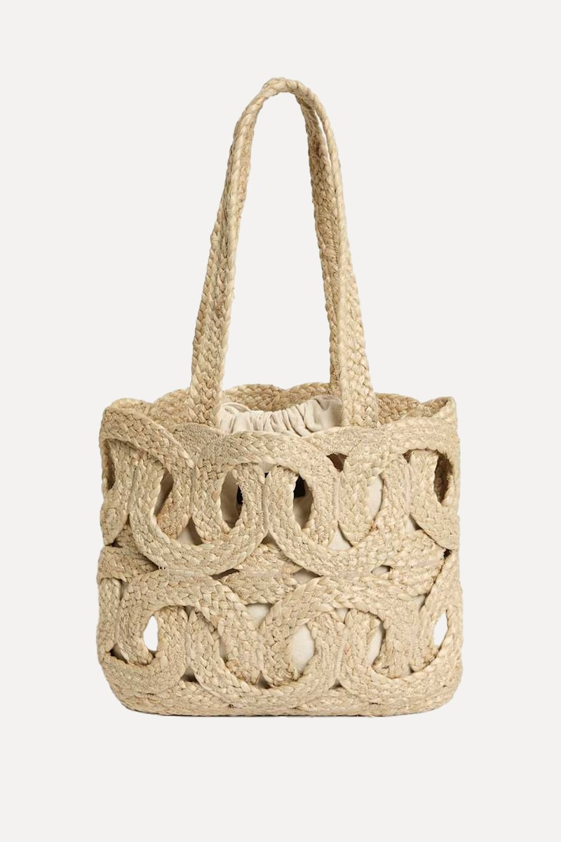 Straw Woven Tote Bag