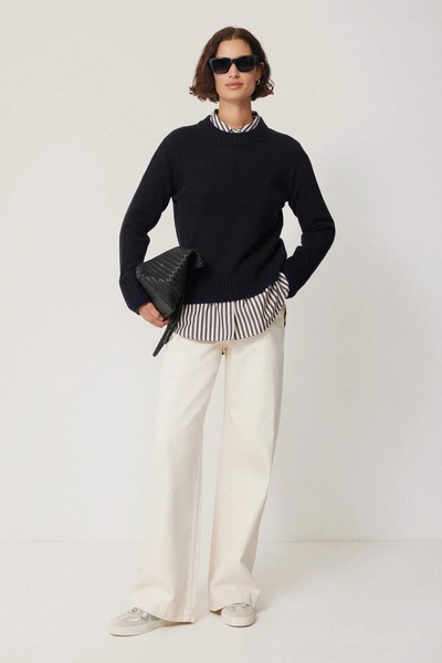 Compact Wool Cashmere Fine-Knit Cashmere Jumper Blend Jumper from Jigsaw