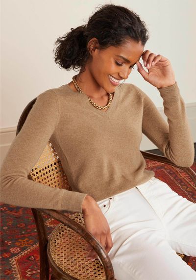 Cashmere V-Neck Jumper