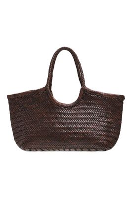 Woven Leather Basket Bag from Dragon Diffusion 