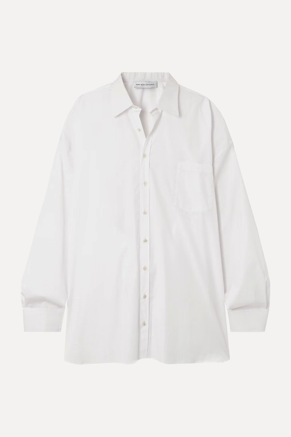 Oversized Cotton-Poplin Shirt