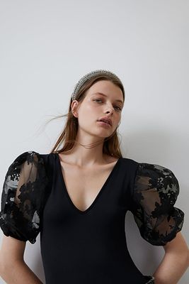 Contrast Bodysuit from Zara