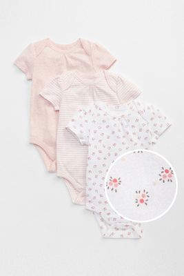 Baby First Favorite Floral Long Sleeve Bodysuit (3-Pack) from GAP