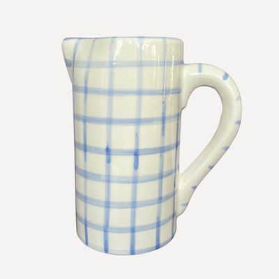 Drink Me Gingham Jug from Vaiselle