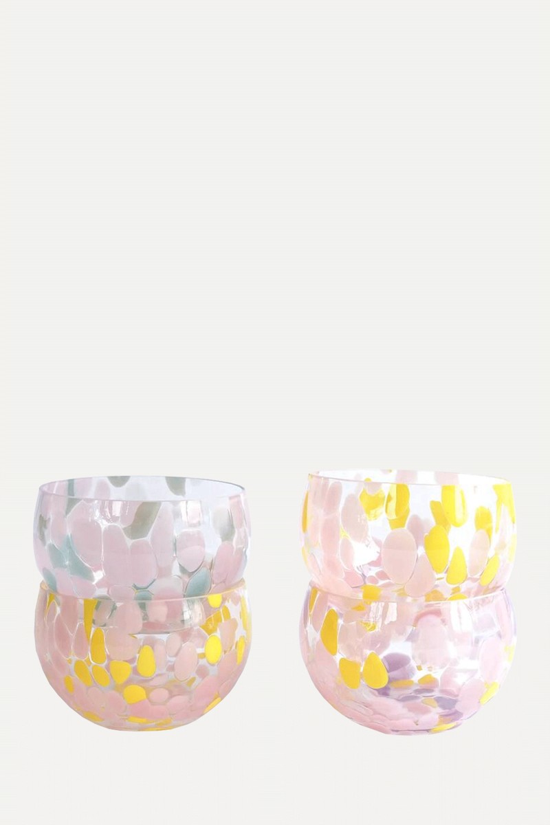 Handmade Confetti Glass Bowls from The Best Room