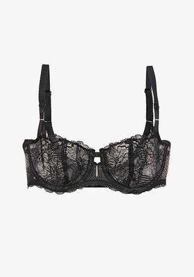 Waltz Stretch-Lace Half-Cup Bra from Chantelle