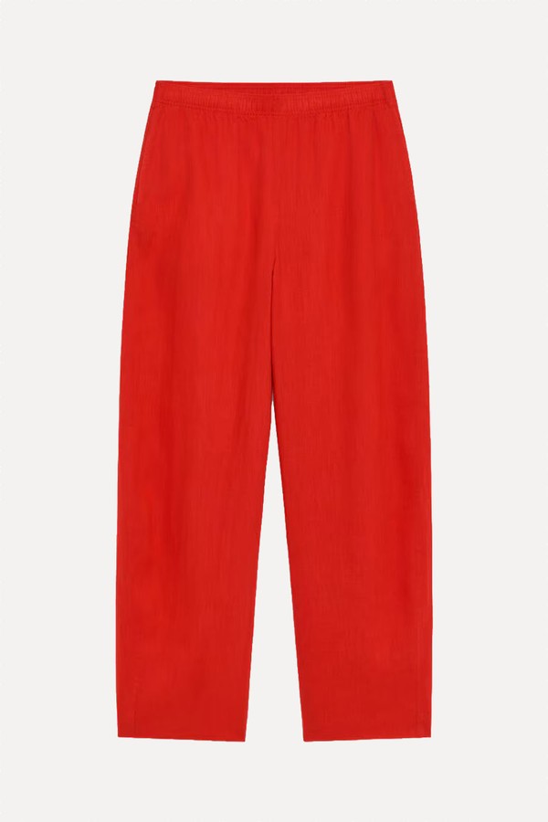 Barrel Linen Trousers from ARKET