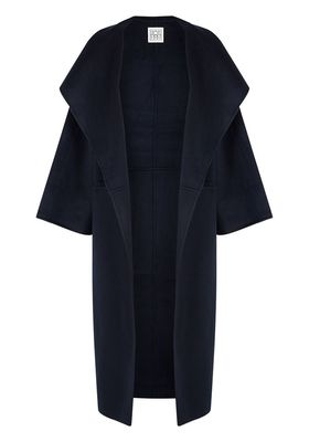 Signature Navy Wool & Cashmere-Blend Coat from Totême