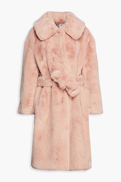 Katrina Belted Faux Fur Coat from Jakke