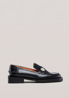 Jewel Leather Loafers from Ganni
