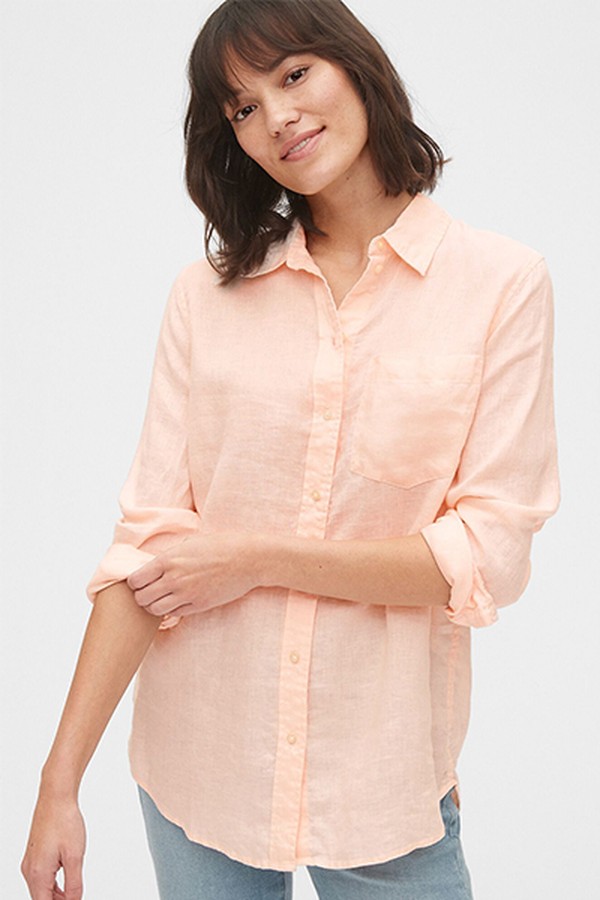 Boyfriend Linen Shirt from GAP