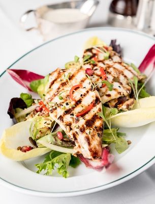 Grilled Chicken Salad With Ginger & Lime Dressing