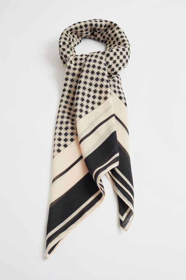 Graphic Printed Square Scarf from & Other Stories