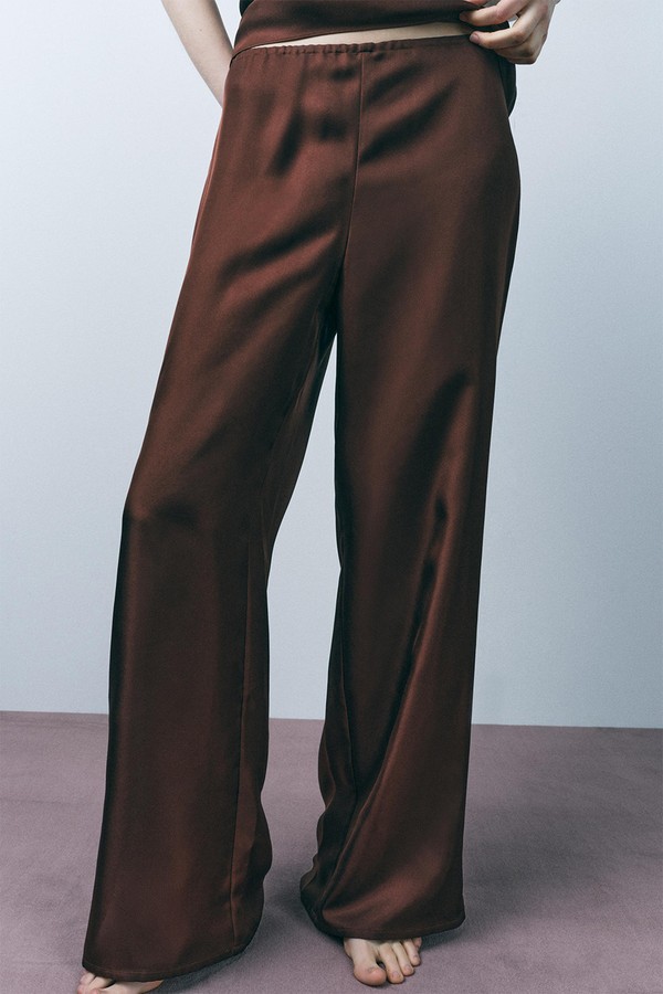 Silk Pyjama Trousers from Zara