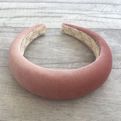 Blush Pink Soft Velvet Headband from Design By Hummingbird