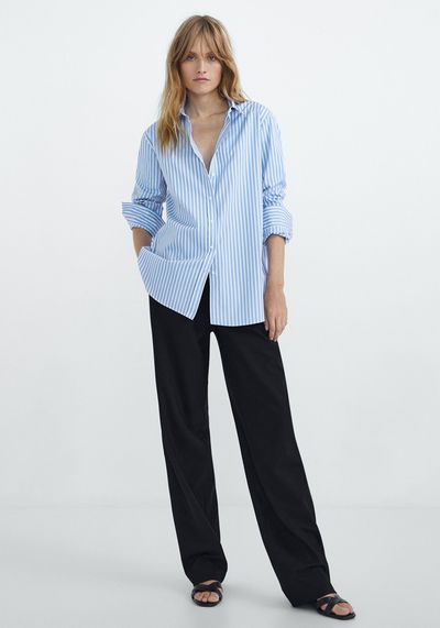 Striped Poplin Shirt