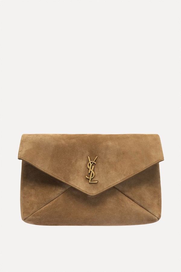Cassandre Suede Clutch from Saint Laurent