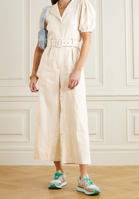 Frederikke Belted Linen Jumpsuit from Faithful The Brand