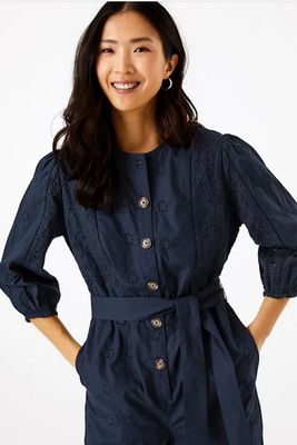 Broderie Waisted Jumpsuit from M&S