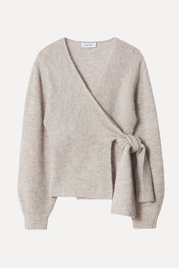 Alpaca-Blend Knitted Wrap Cardigan from & Other Stories