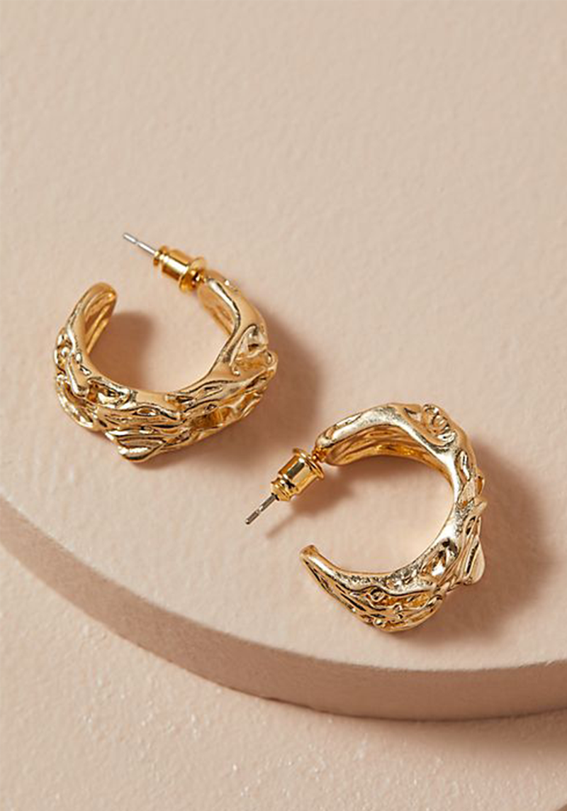 Molton Hoop Earrings from Anthropologie