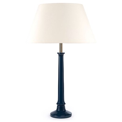 Navy Blue Column Lamp