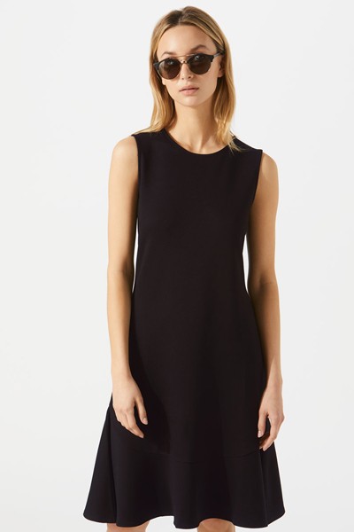 Ruffle Hem Jersey Dress