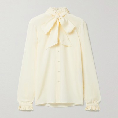 Silk Crêpe De Chine Blouse from Saint Laurent