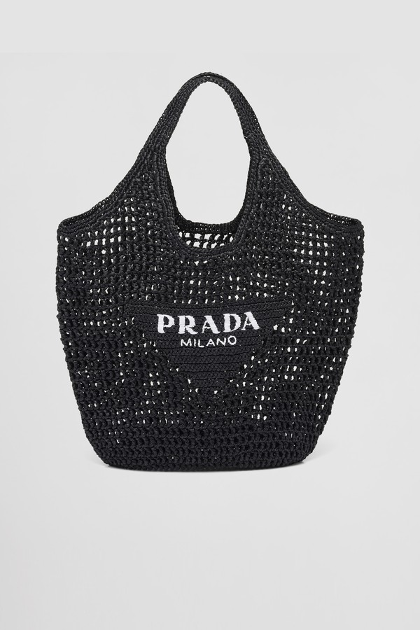 Raffia Tote Bag from Prada