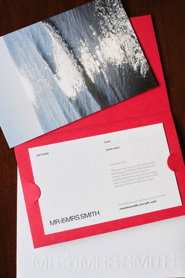 Gift Card from Mr & Mrs Smith