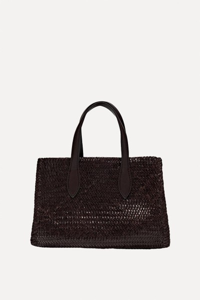 Medium Braided Nappa Satchel Bag