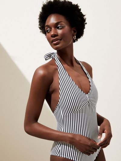 Striped Halterneck Swimsuit from Marks & Spencer