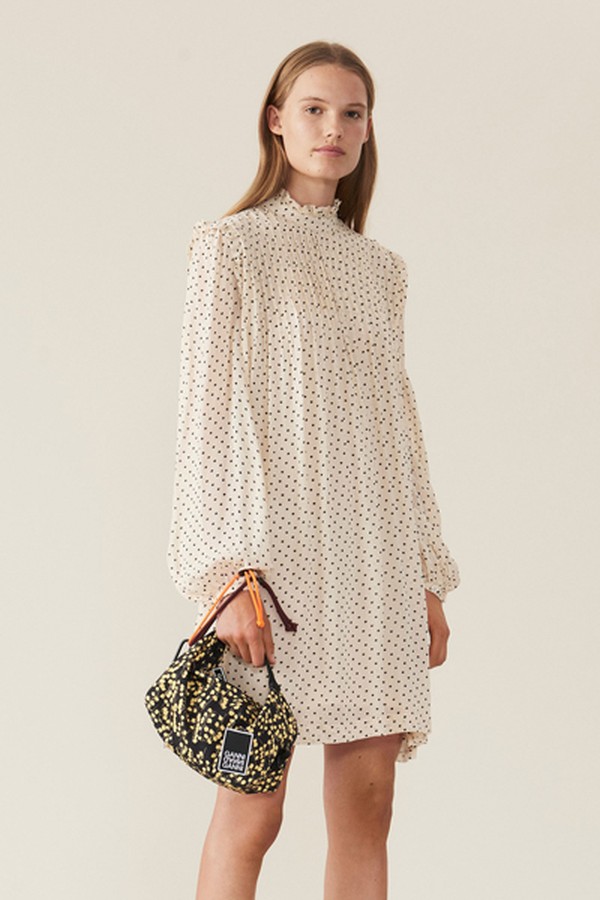 Printed Georgette Mini Dress from Ganni