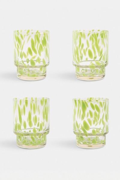 Green Tortoise Glasses from Velvet Victoria Home 