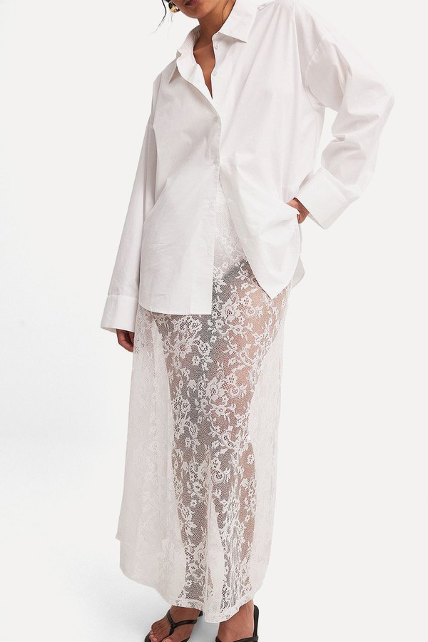 Lace Maxi Skirt from NA-KD