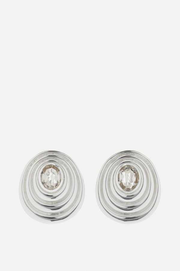 Silver-Plated Quartz Earrings from VALÉRE