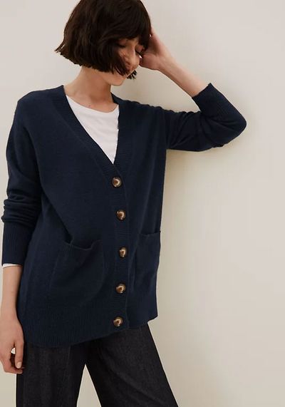 Pure Cashmere V-Neck Button Front Cardigan from Marks & Spencer
